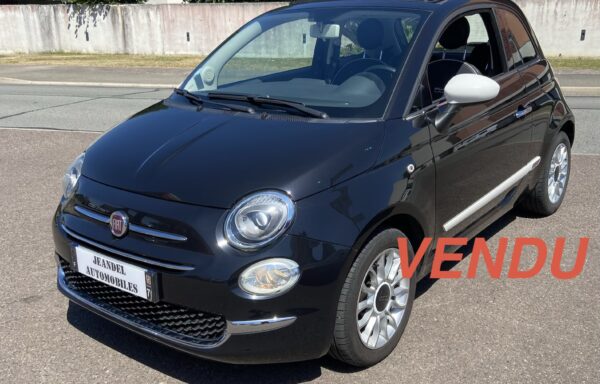 FIAT 500 1.2 69ch Lounge Bianco Amore Edizione (Faibles Kms)